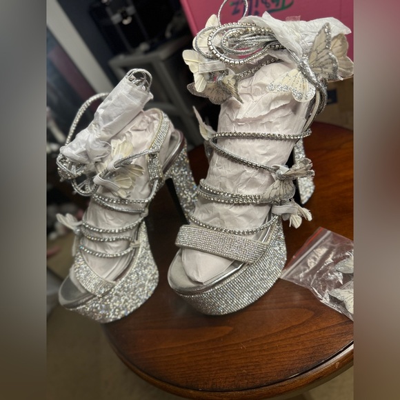 Blindin Pixie Queen Lace Up Heels size 9 NEW 🦋 - Picture 2 of 9